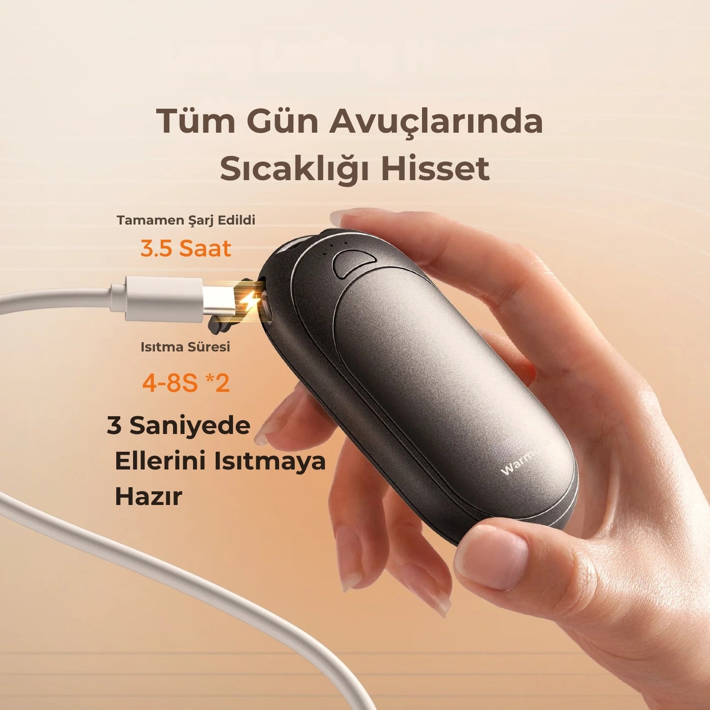 WARMORA® Şarjlı El Isıtıcısı