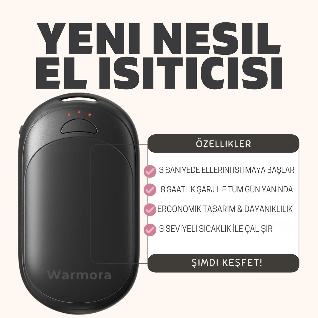 WARMORA® Şarjlı El Isıtıcısı